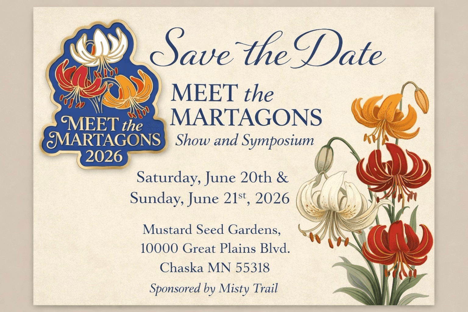 Meet the Martagons 2026 event card